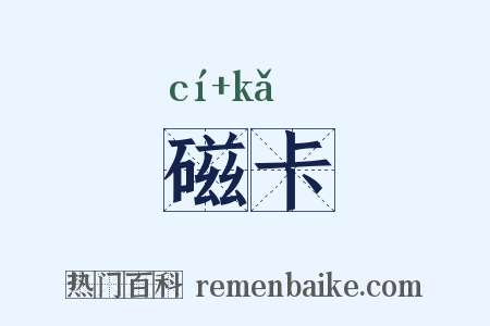 磁卡是什么意思的图片